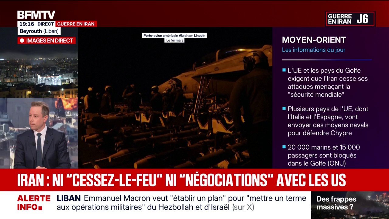 Guerre au Moyen-Orient: la télévision d'État iranienne affirme que des drones iraniens ont touché le porte-avions américain Abraham Lincoln
