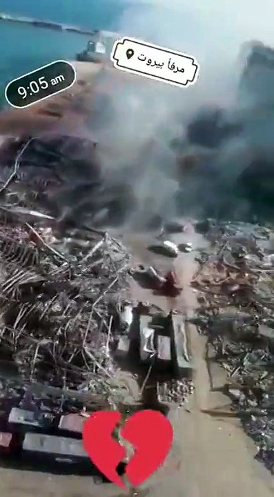 لقطات جوية مرعبة تكشف حجم الدمار جراء انفجار مرفأ بيروت