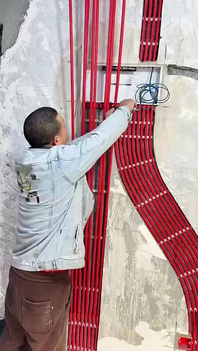 Electrical wall  piping [Installing  conduits]#diy #tips #electrician