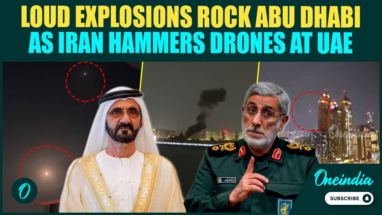 Iran POUNDS Missiles, Drones in Abu Dhabi | Loud Explosions as Missile Barrage TRIGGERS Air Defenses