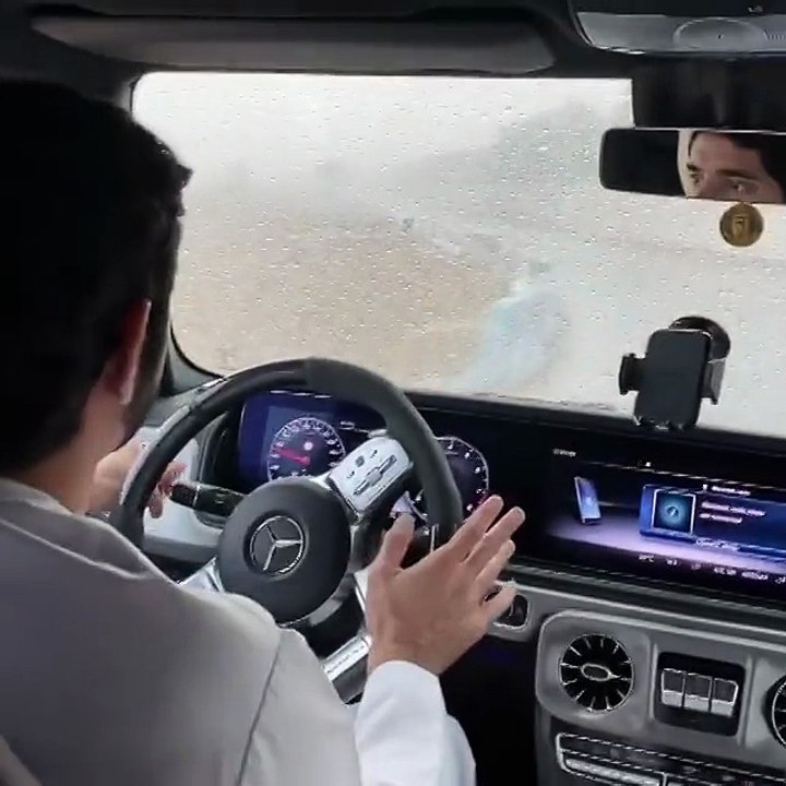 أمطار دبي بعدسة الشيخ حمدان بن محمد بن راشد آل...