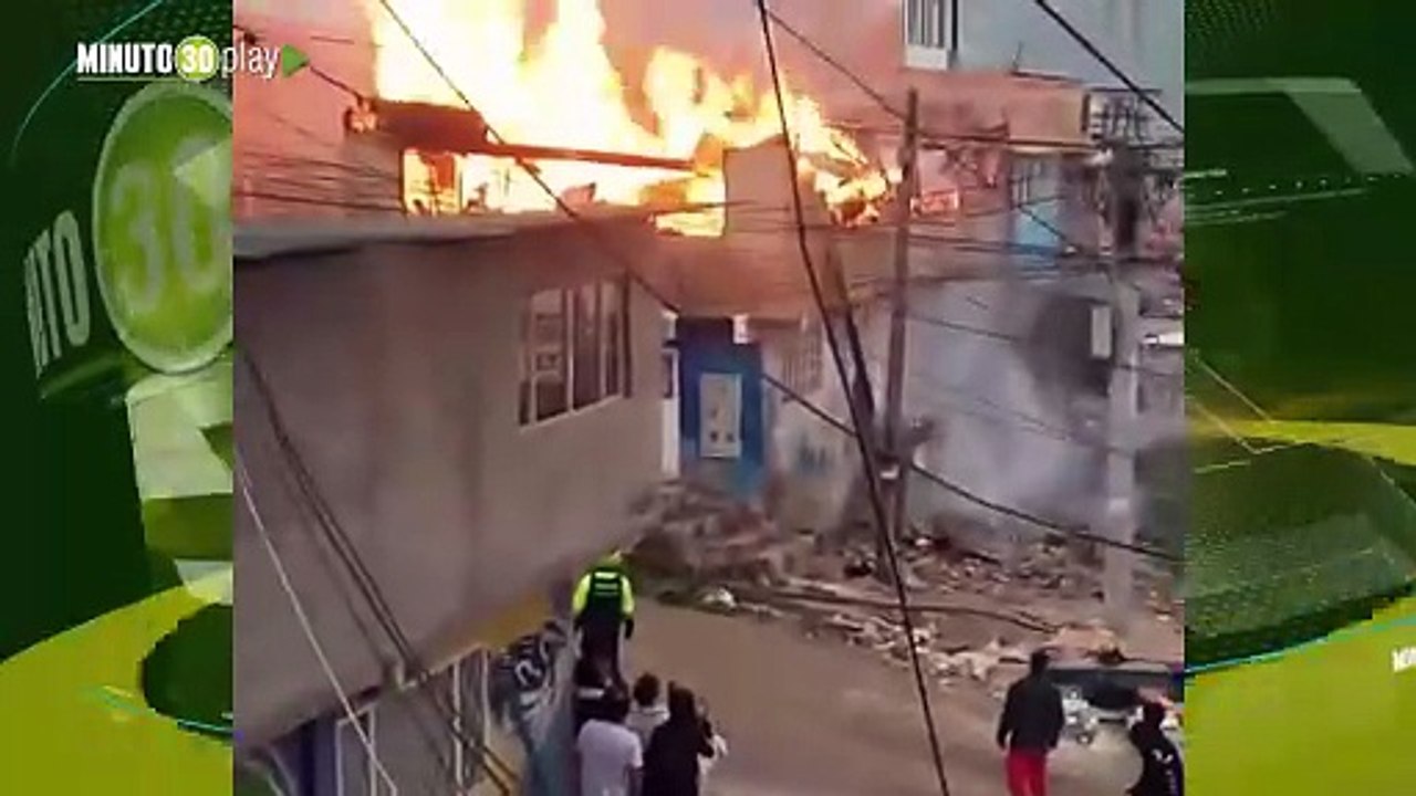 Voraz incendio consumió vivienda en Soacha: segundo piso quedó en ruinas