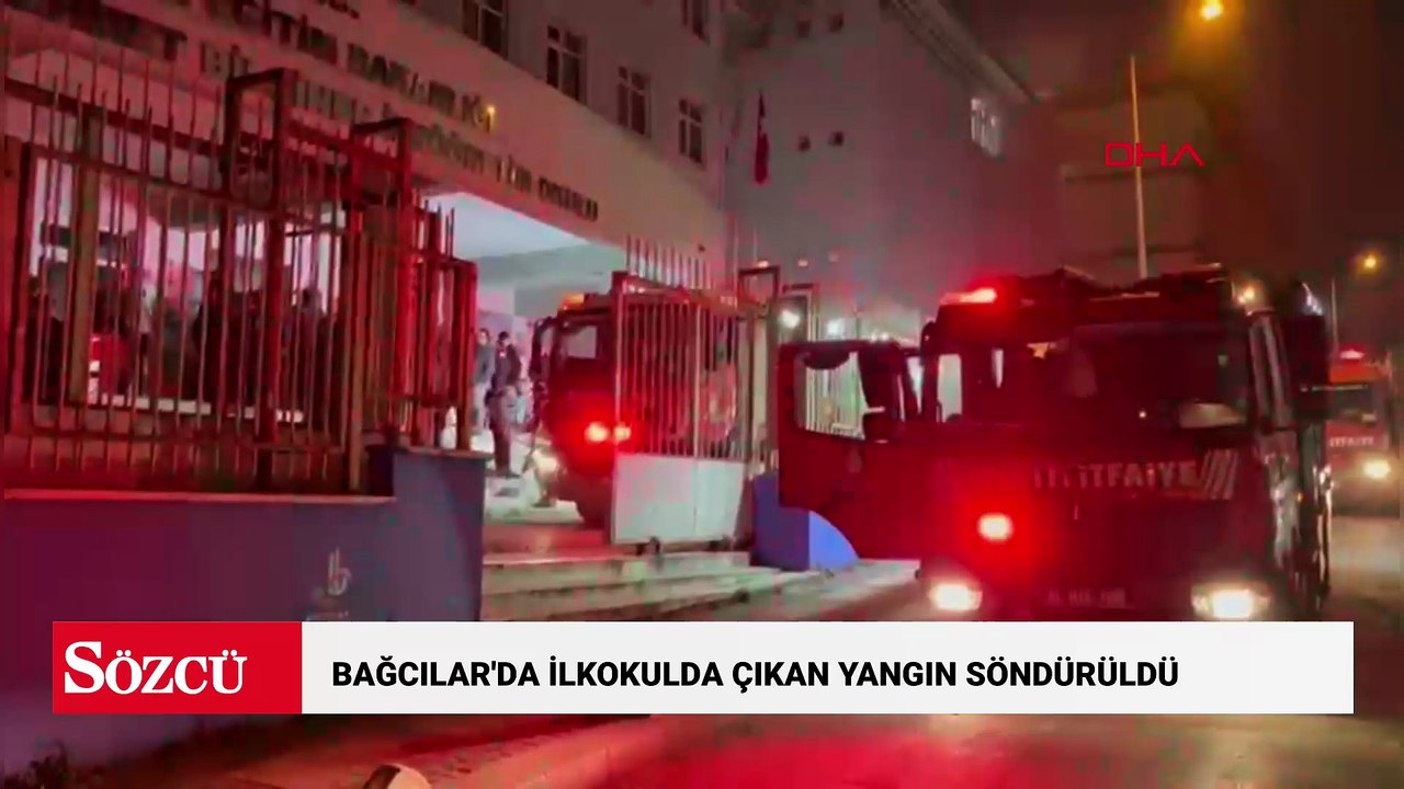 Bağcılar'da ilkokulda çıkan yangın söndürüldü