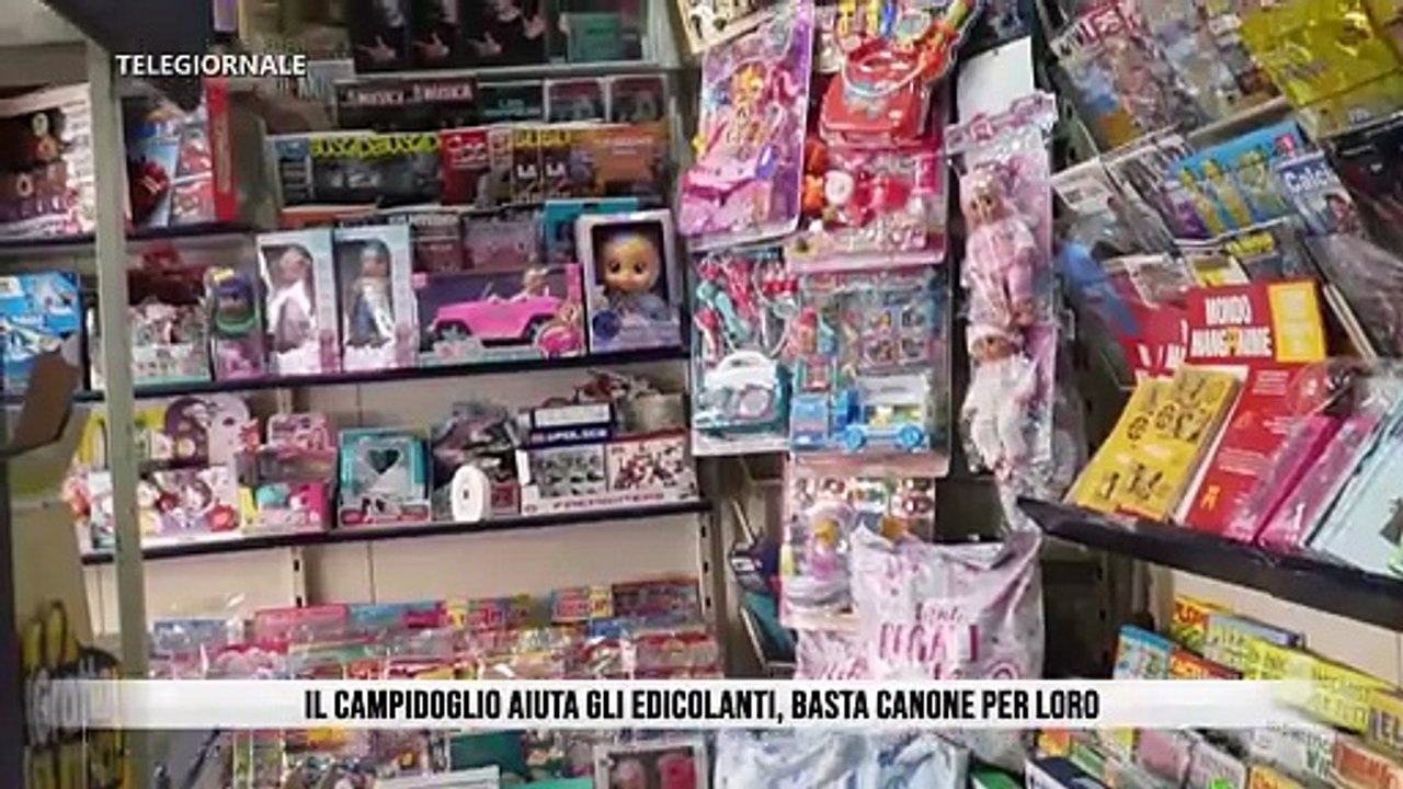 Il Campidoglio aiuta gli edicolanti, basta canone per loro