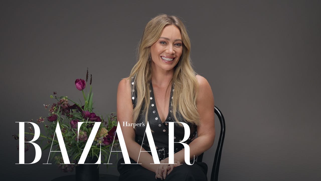 Hilary Duff Revisits Lizzie McGuire, 'Gossip Girl' & the 2000s | Burning Questions | Harper’s BAZAAR