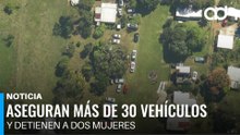 Operativo contra “La Barredora” deja más de 30 vehículos asegurados y dos mujeres detenidas