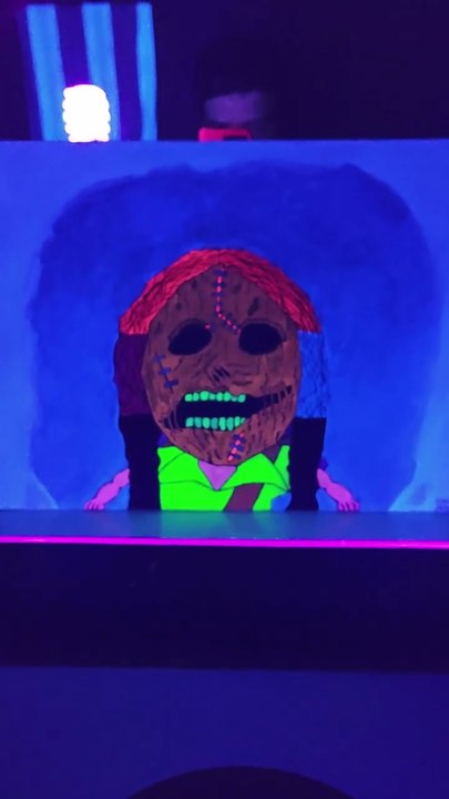 Disasterpiece: Zelda x Slipknot Blacklight Art