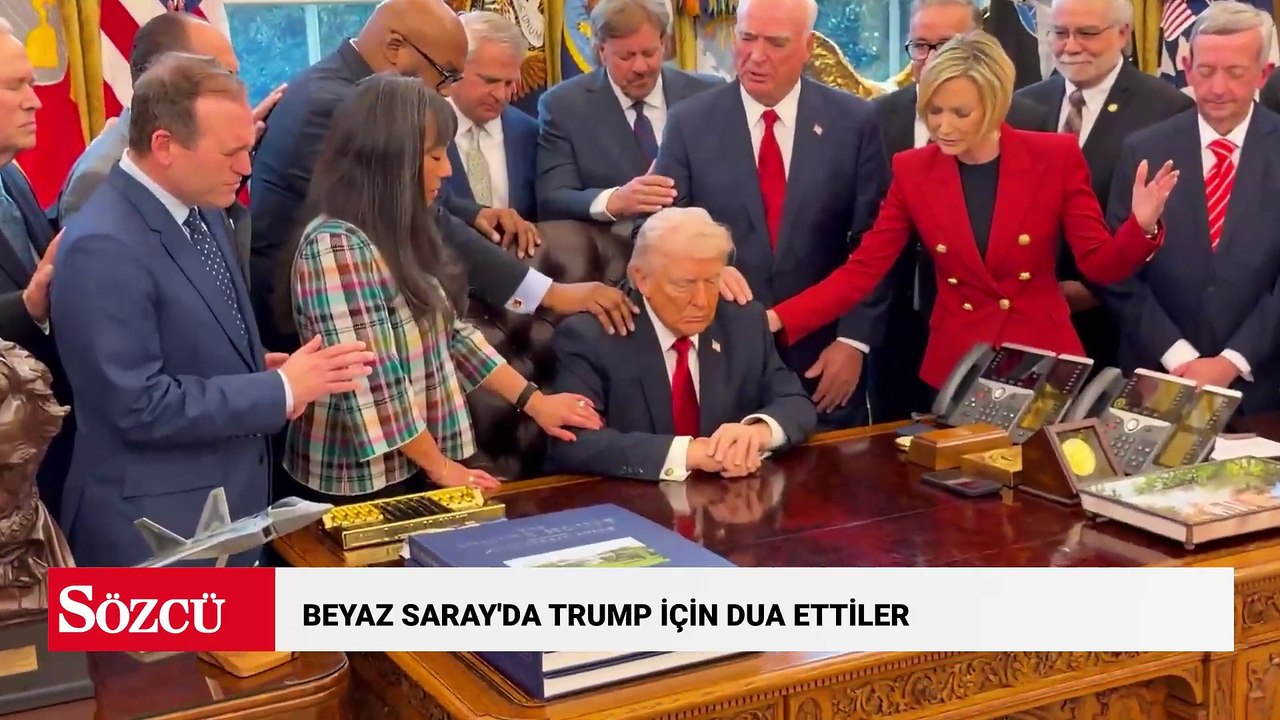 Beyaz Saray'da Trump için dua ettiler