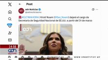 🚨¡Última Hora! Kristi Noem dejará el cargo de Secretaria de Seguridad Nacional de EE.UU.