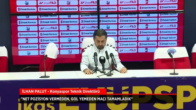 Konyaspor Teknik Direktörü İlhan Palut: Mücadele gücü yüksek bir maç oldu