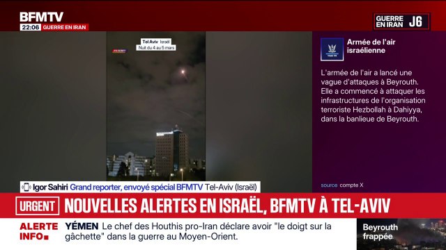 Guerre au Moyen-Orient: Tsahal se prépare à intercepter de nouveaux missiles iraniens, alors qu'une cinquième alerte retentit dans le centre de Tel-Aviv