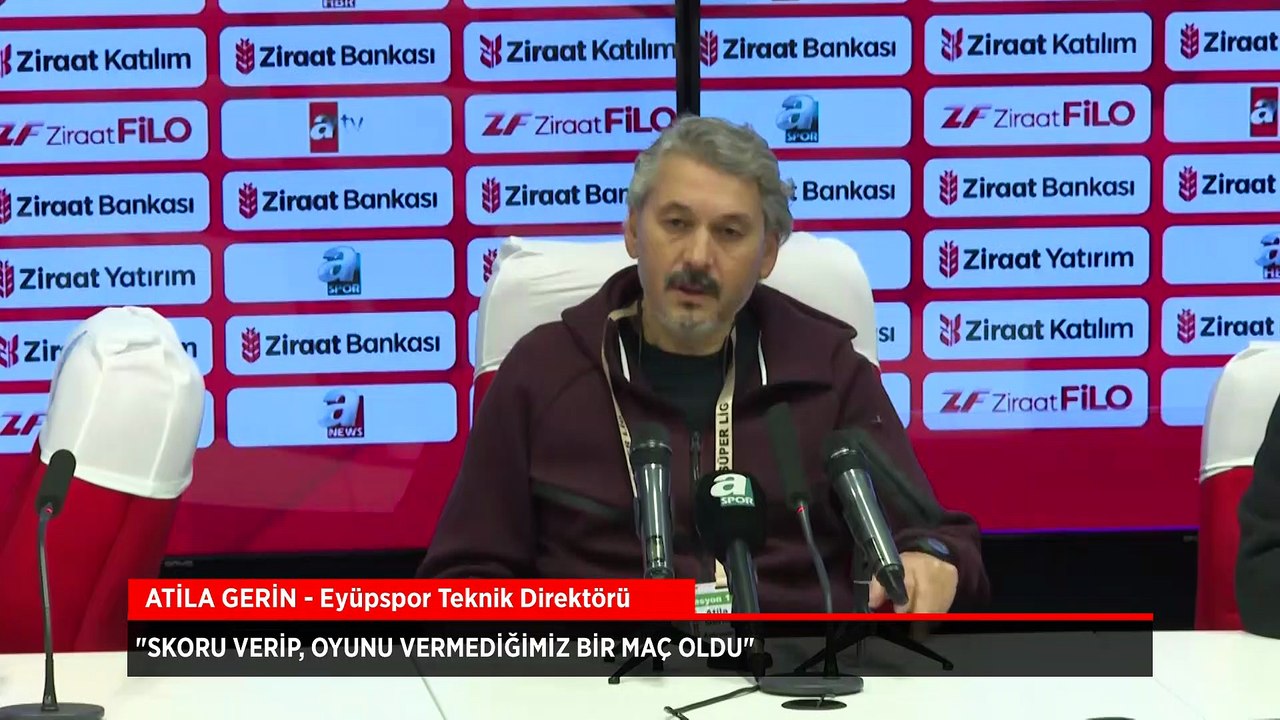Atila Gerin: Skoru verip, oyunu vermediğimiz bir maç oldu