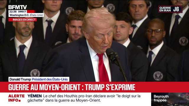 Les militaires américains, avec le formidable partenaire Israël, continuent de démolir les capacités militaires de l'Iran, assure Donald Trump