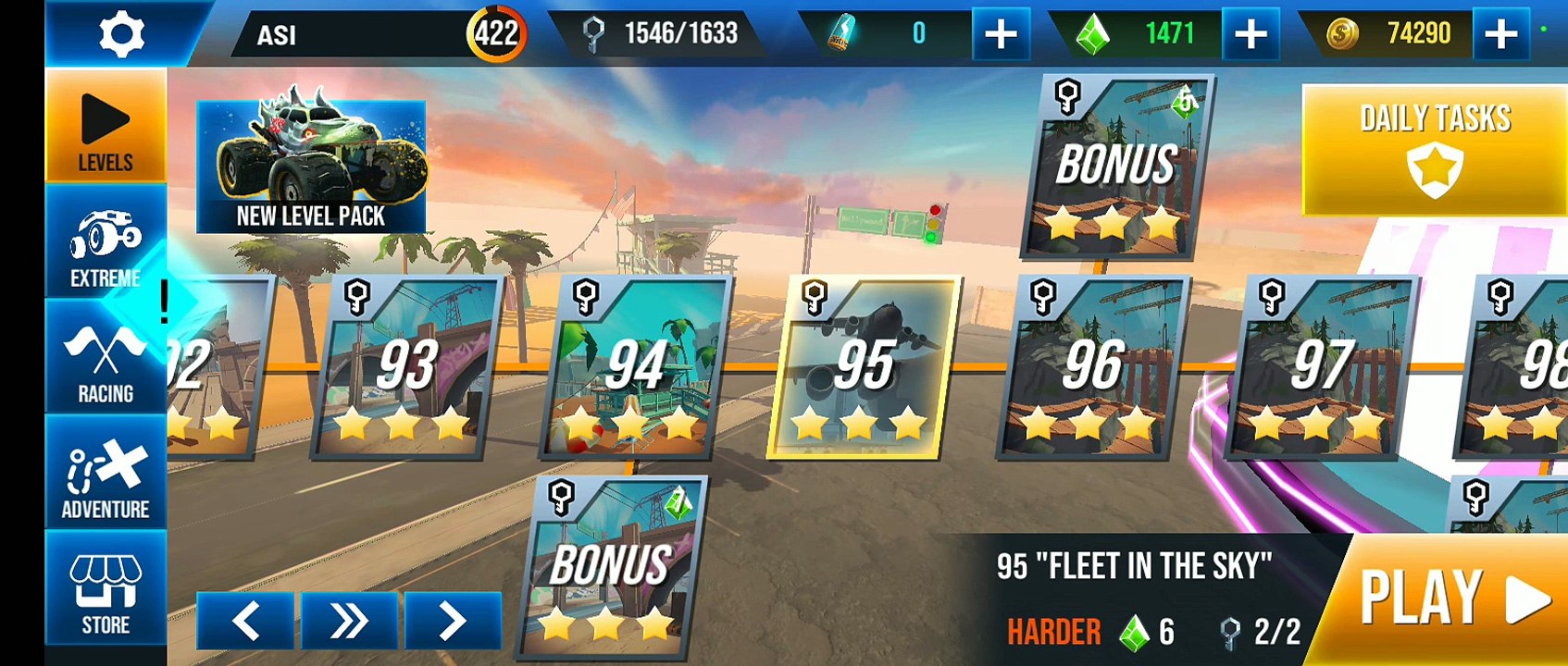 Stunt Car Extreme Level 95 "FLEET IN THE SKY"