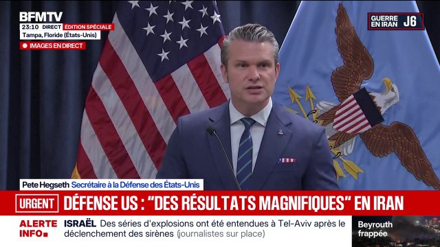 Conflit au Moyen-Orient: Pete Hegseth, secrétaire à la Défense, assure que la volonté des États-Unis est sans limite
