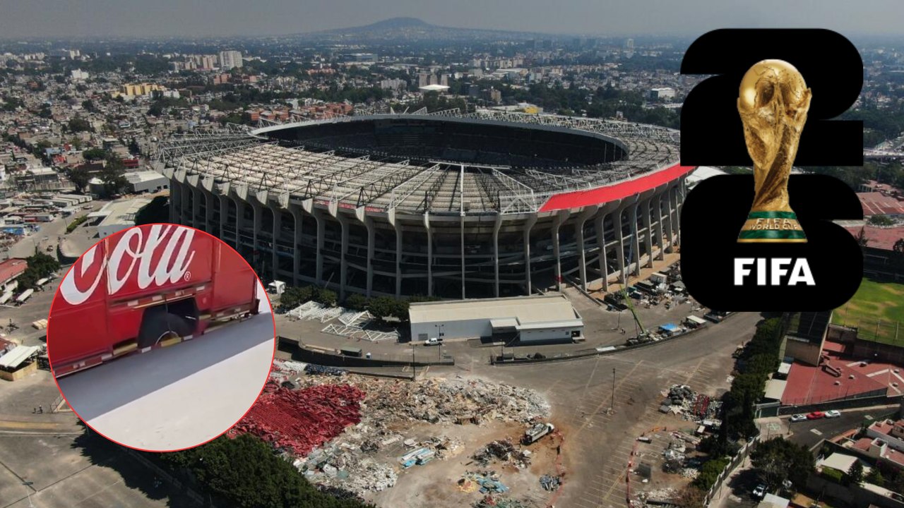 Mundial 2026: A menos de 100 días de la copa del mundo se abre socavón a un costado del Estadio Azteca