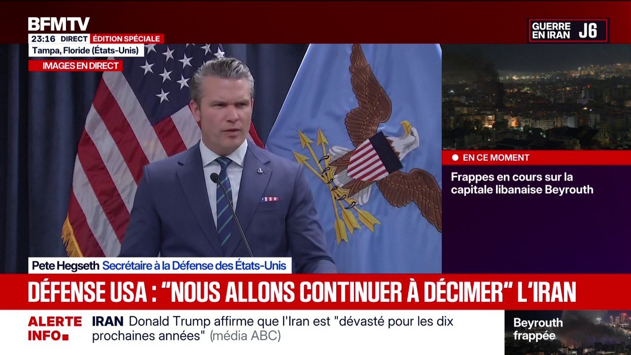 "Totalement faux": le secrétaire à la Défense des États-Unis dément l'abattage d'un avion de combat américain par l'Iran à Ispahan