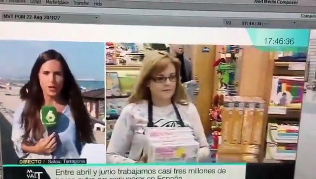 شاهد بالفيديو: مراسلة إسبانية تتعرض للتحرش على الهواء مباشرة!