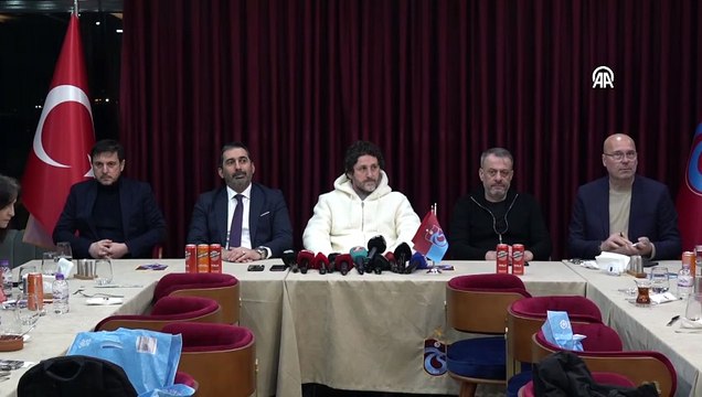 Trabzonspor Kulübü Asbaşkanı Kafkas ve teknik direktör Tekke, basın mensuplarıyla bir araya geldi | Ajansspor | AA