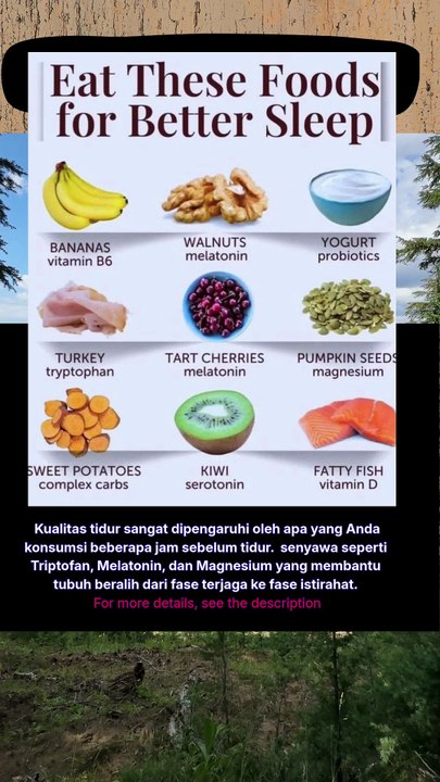 Eat these foods for better sleep