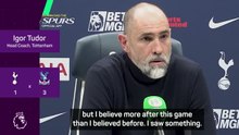 Tudor 'believes more than ever before' despite Spurs defeat to Palace
