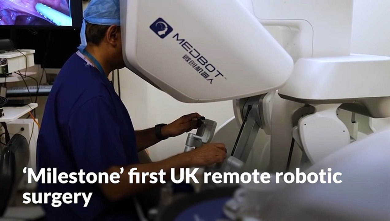 ‘Milestone’ first UK remote robotic surgery