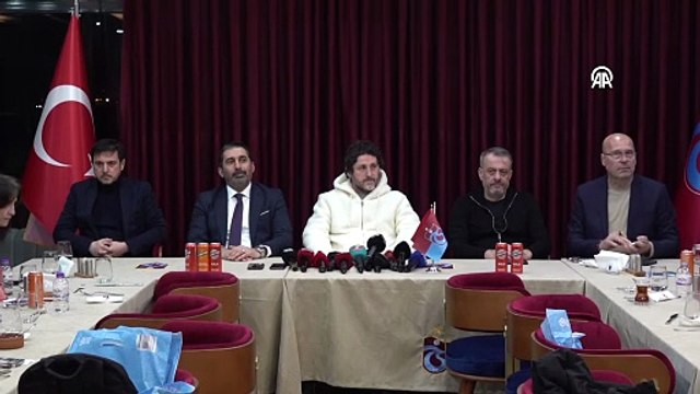 Trabzonspor Kulübü Asbaşkanı Kafkas ve teknik direktör Tekke, basın mensuplarıyla bir araya geldi | Ajansspor | AA