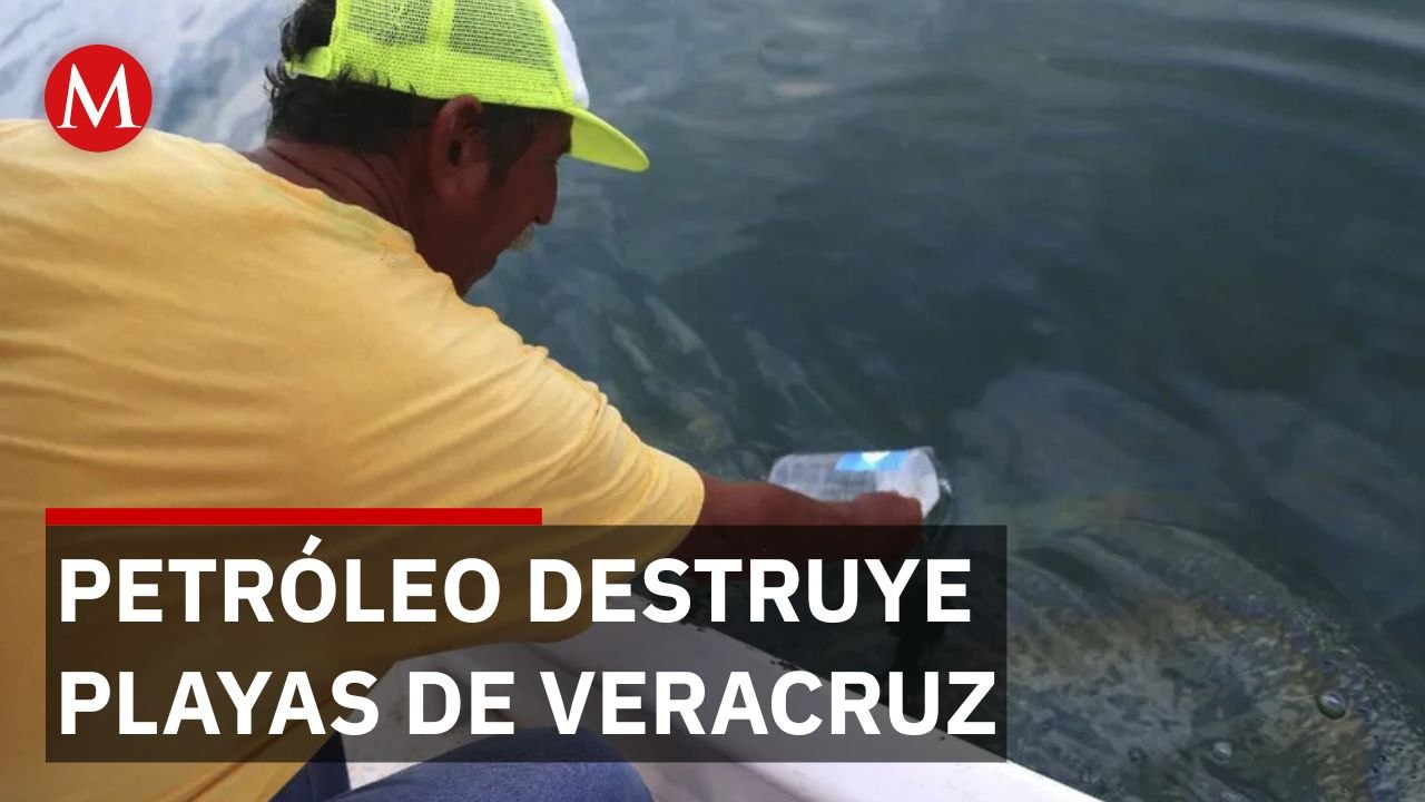 Empiezan labores de limpieza en Veracruz  por derrame de hidrocarburo; amenaza ecosistemas