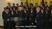 'Who's better, him or Pele?' - Trump welcomes Messi to The White House