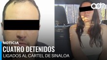 Operativo deja cuatro detenidos ligados al cátel de Sinaloa