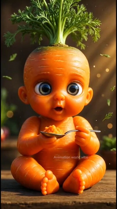 Al Baby Fruit Eating ASMR | Satisfying Animation #shorts