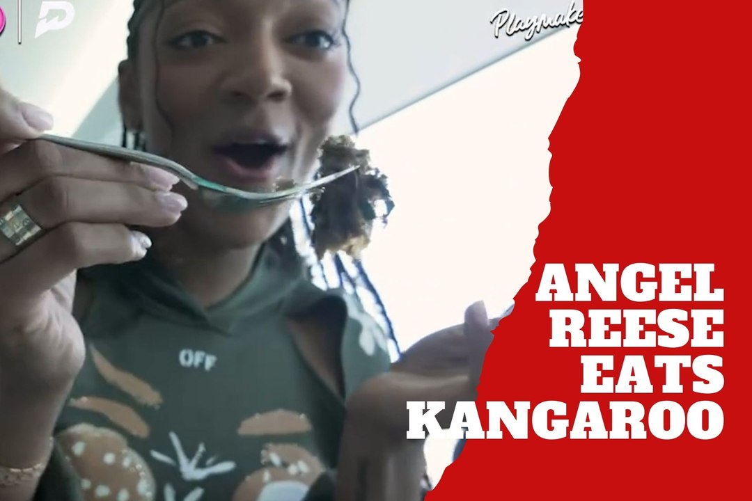 Angel Reese eats kangaroo sparking social media backlash