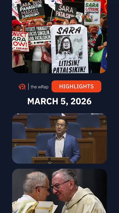 Today’s headlines: Sara impeachment, Bong Suntay, war on Iran | The wRap | March 5, 2026