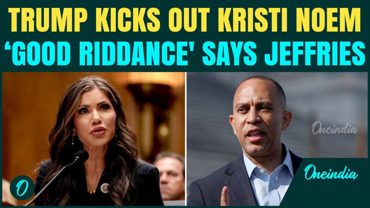 KRISTI NOEM BREAKING: Hakeem Jeffries BLASTS Fired DHS Chief Kristi Noem After Trump Boots Her Out