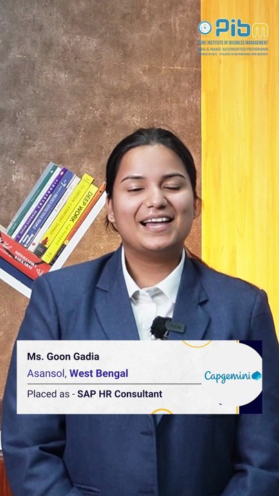 PIBM to Capgemini | PGDM Placements | Goon Gadia: Batch 2024–26