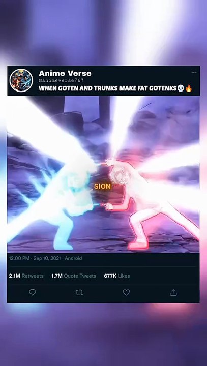 WHEN GOTEN AND TRUNKS MAKE FAT GOTENKS💀🔥