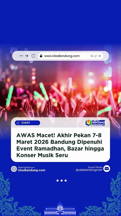 Bandung Dipenuhi Event Ramadhan 7-8 Maret 2026, Dari Bazar Hingga Konser Musik Ini Daftar Lengkapnya