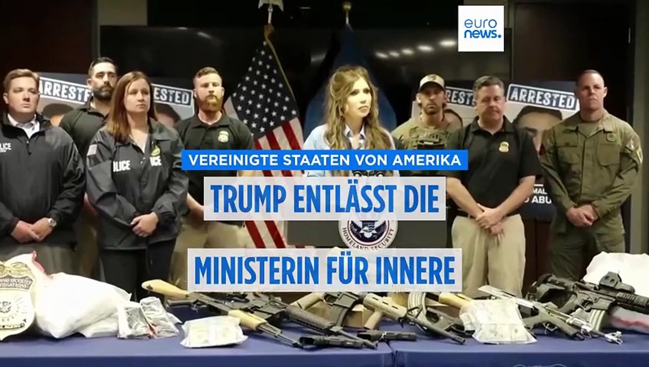 US-Präsident Trump entlässt Heimatschutzministerin Kristi Noem