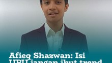 Afieq Shazwan bincang dulu pilih kursus