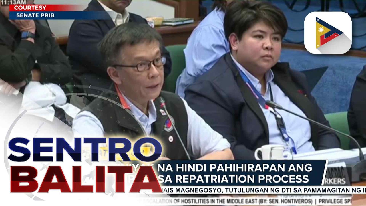 DMW, tiniyak ang mabilis at maayos na repatriation sa mga Pilipino sa #MiddleEast, kaguluhan doon, posible umanong magtagal ng 1-2 buwan | ulat ni Louisa Erispe