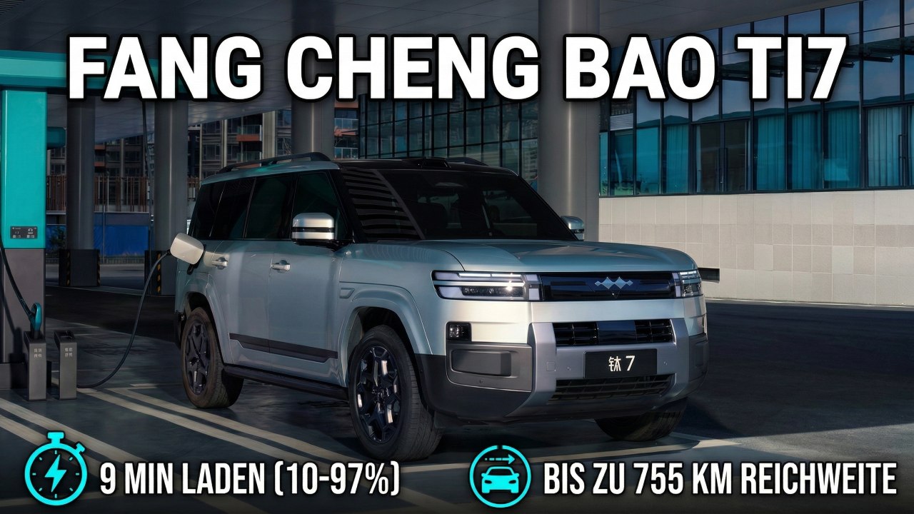 BYD Fang Cheng Bao Ti3 & Ti7: Neue Blade Battery mit Blitzladung