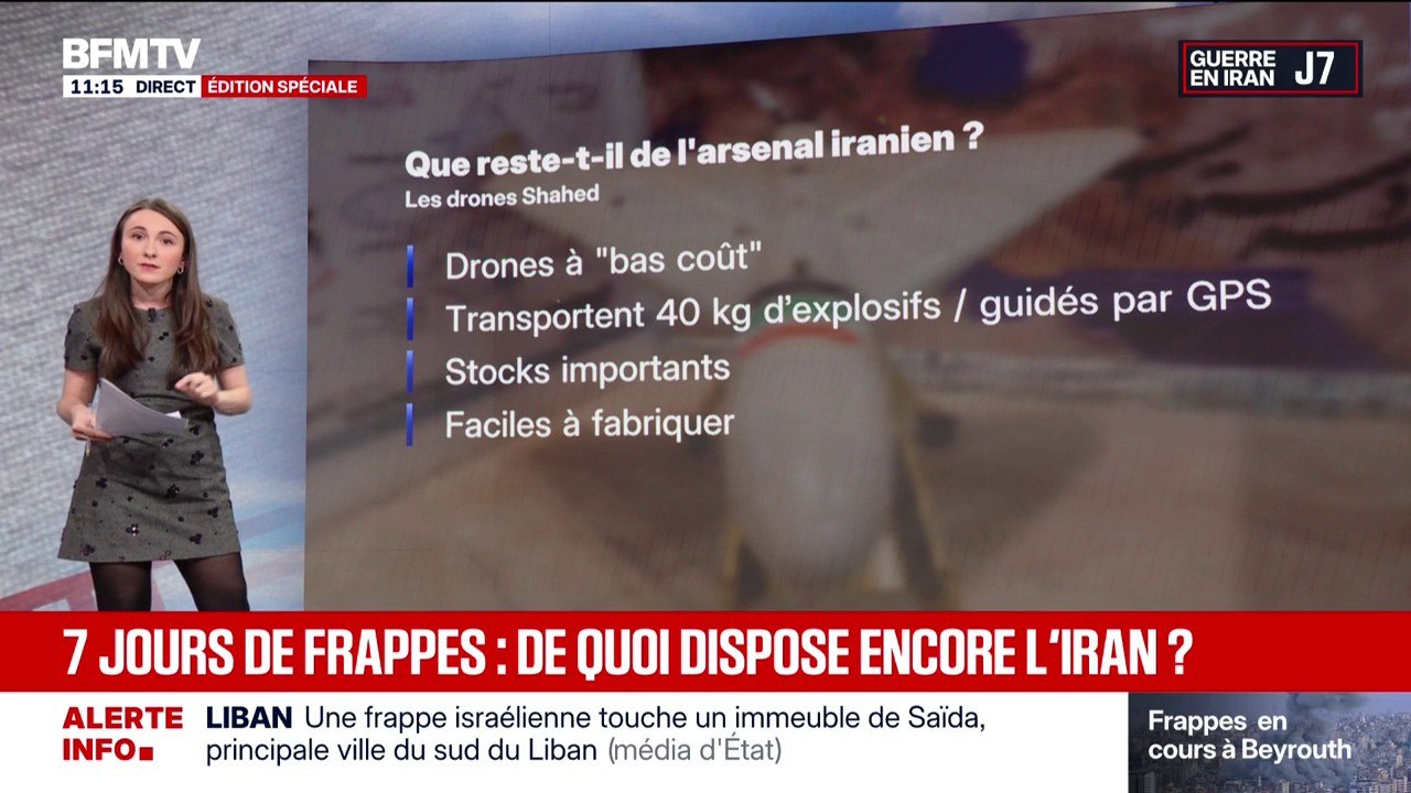 Guerre au Moyen-Orient: après sept jours de frappes, de quoi dispose encore l'Iran?