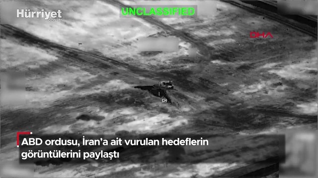 ABD ordusu, İran’a ait vurulan hedeflerin görüntülerini paylaştı