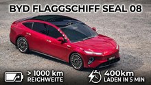BYD Seal 08: Neues Topmodell von BYD mit 400 km Laden in 5 Minuten