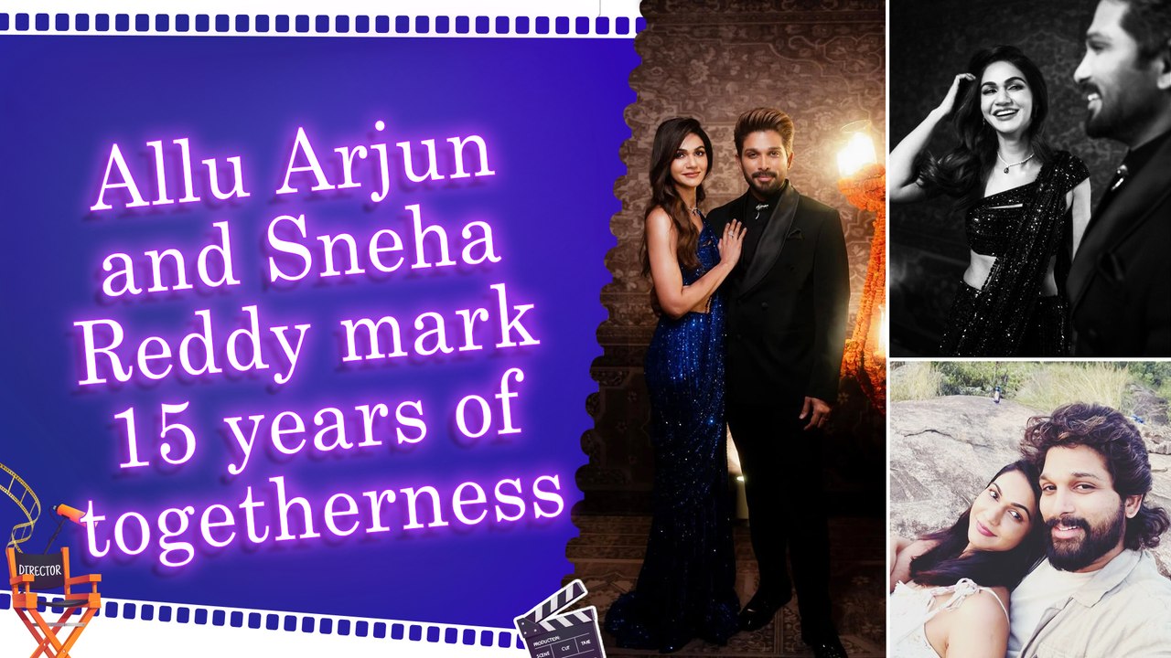 Allu Arjun pens romantic note for wife Sneha Reddy on their 15th wedding anniversary