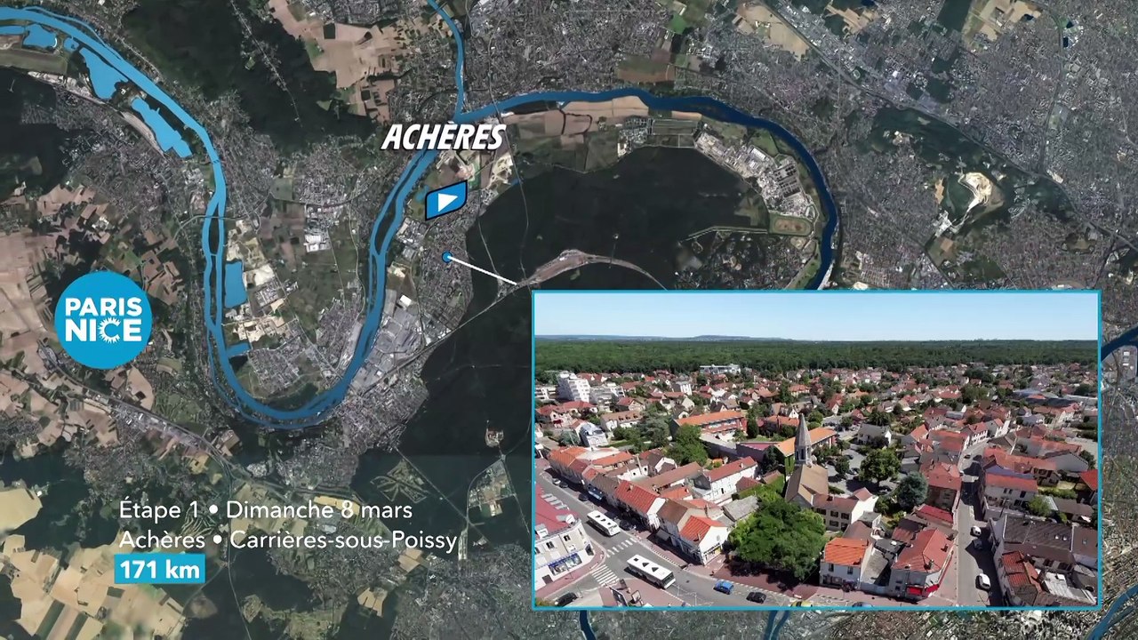 Paris-Nice 2026, étape 1 : Achères - Carrières-sous-Poissy, parcours, profil et horaire - Cyclisme - Paris-Nice