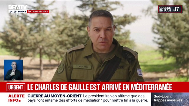 Effie Defrin, porte-parole de l'armée israélienne: Nous continuons à attaquer les infrastructures et les capacités du régime