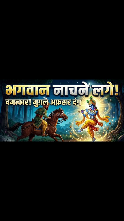 जब श्रीकृष्ण खुद मुग़ल के पीछे-पीछे नाचने लगे!  #krishna #geetgovind