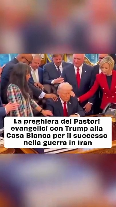"Preghiera alla Casa Bianca: Trump riceve benedizioni dai leader evangelici in un momento di tensione internazionale"